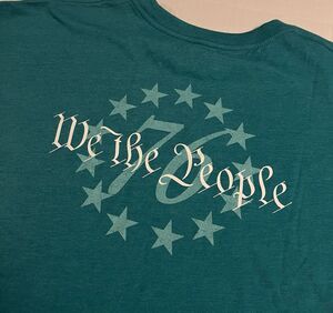 NEW Grunt Style We The People 1776 Pocket Teal T-Shirt 3XL Military Veteran USA